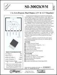 Click here to download SI-3002KWM Datasheet