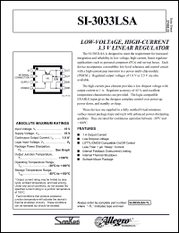 Click here to download SI-3033LSA Datasheet