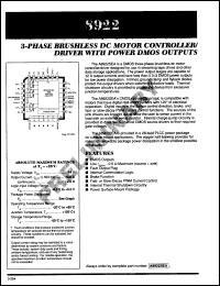 Click here to download A8922SEA Datasheet