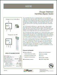 Click here to download A3230LLHLT-T Datasheet