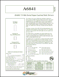 Click here to download A6841 Datasheet