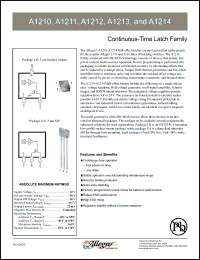 Click here to download A1211EUA-T Datasheet