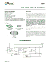 Click here to download A3904ECGTR Datasheet