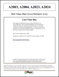 Click here to download A2001 Datasheet
