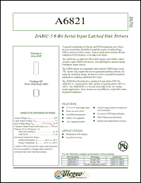 Click here to download A6821SLW-T Datasheet