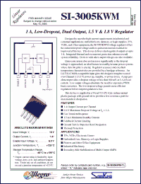 Click here to download SI-3005KWM Datasheet