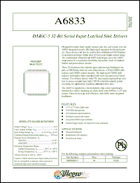 Click here to download A6833SEP-T Datasheet