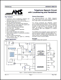 Click here to download AS2520 Datasheet