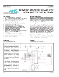 Click here to download AS2574BP Datasheet