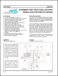 Click here to download AS2574BN Datasheet