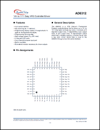 Click here to download AD6312 Datasheet