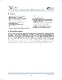 Click here to download AD7312 Datasheet