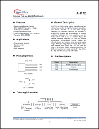 Click here to download AH172-PLA-A Datasheet