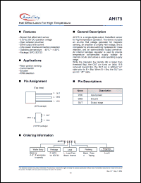 Click here to download AH175-PL-A Datasheet