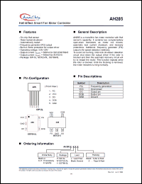 Click here to download AH285-WLA Datasheet