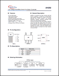 Click here to download AH292 Datasheet