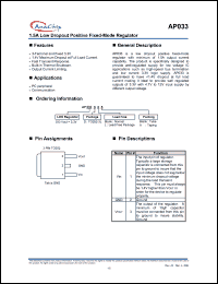 Click here to download AP033DLA Datasheet