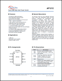 Click here to download AP1212LSL Datasheet