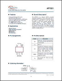 Click here to download AP1521 Datasheet