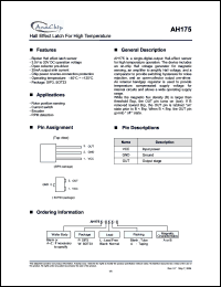Click here to download AH175A-W-A Datasheet
