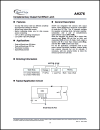 Click here to download AH276 Datasheet