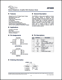 Click here to download AP4809 Datasheet
