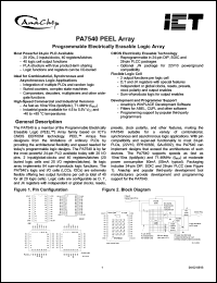 Click here to download PA7540 Datasheet