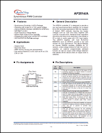 Click here to download AP2014A Datasheet