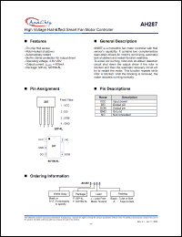 Click here to download AH287R-PA Datasheet