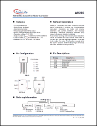 Click here to download AH285Z-WL Datasheet