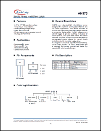 Click here to download AH375NWLA Datasheet