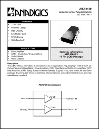 Click here to download ABA3100S3 Datasheet