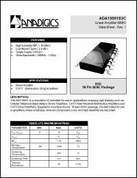 Click here to download ADA10001S3C Datasheet