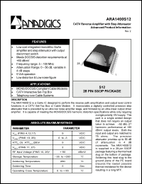 Click here to download ARA1400S12 Datasheet