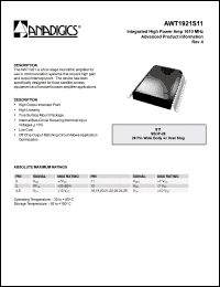 Click here to download AWT1921S11 Datasheet