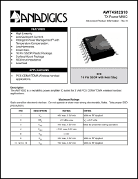 Click here to download AWT4502S10 Datasheet
