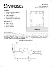 Click here to download ATA7601D1 Datasheet