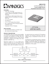 Click here to download AWL6153 Datasheet
