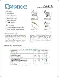 Click here to download PD075-HL3-3XX Datasheet