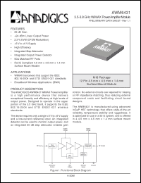 Click here to download AWM6431 Datasheet