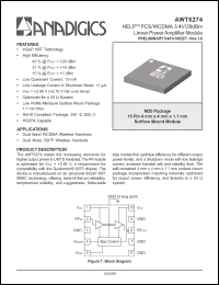 Click here to download AWT6274 Datasheet