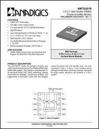 Click here to download AWT6261R Datasheet