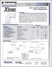 Click here to download B0922J7575A00 Datasheet