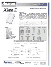 Click here to download XC1900A-20 Datasheet