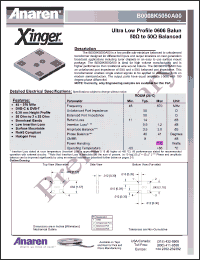 Click here to download B0008K5050A00 Datasheet