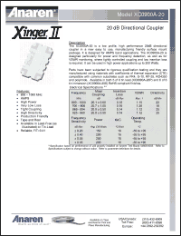 Click here to download XC0900A-20 Datasheet