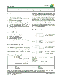 Click here to download APL1084-FC-TU Datasheet