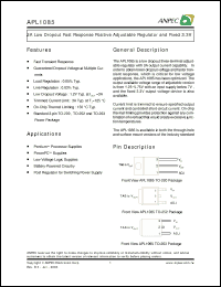 Click here to download APL1085-33GC-TR Datasheet