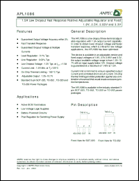 Click here to download APL1086-33UC-TU Datasheet