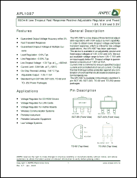 Click here to download APL1087-UC-TR Datasheet